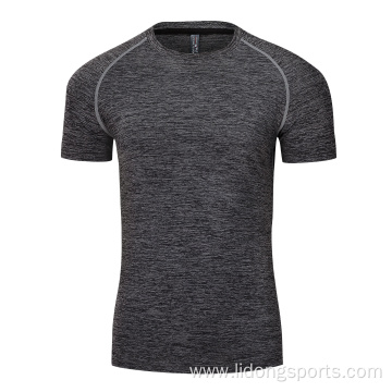 Wholesale Adult Short Sleeve Fitness Sport Men T-shirt